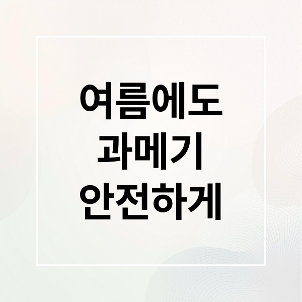 여름에도
과메기
안전하게 (과메기 여름 섭취)
