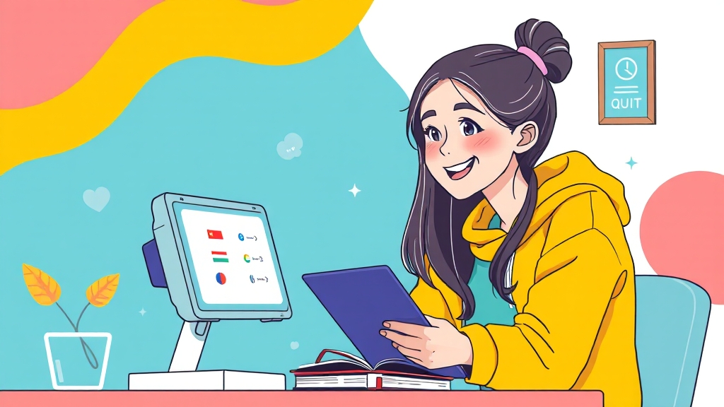 꾸준한 학습 습관 만들기 (illustration 스타일)