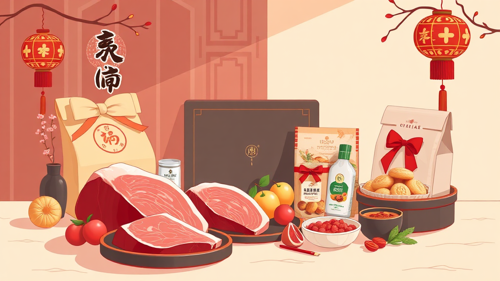 인기 설날 선물세트 트렌드 분석 (illustration 스타일)