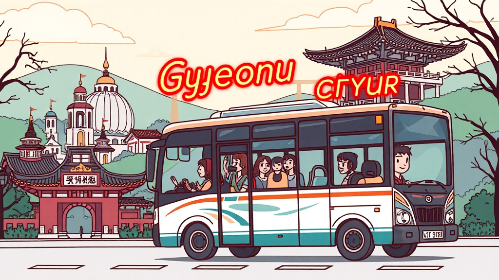 경주시티투어란? (cartoon 스타일)