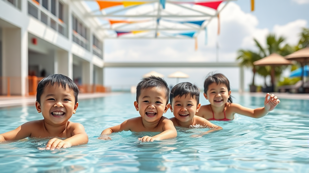 키즈클럽 & 가족 단위 이용객 후기 (realistic 스타일)