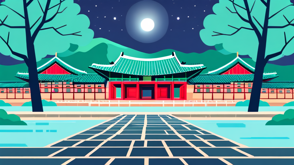 창덕궁 달빛기행, 언제 열리나요? (illustration 스타일)