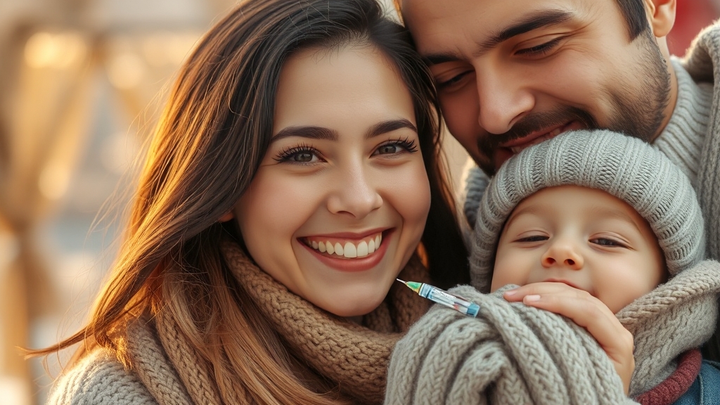 2025년 독감 예방접종 개요 (realistic 스타일)