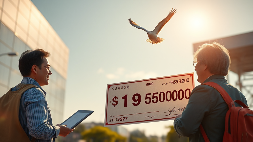 구직지원금 제도 개요 (realistic 스타일)