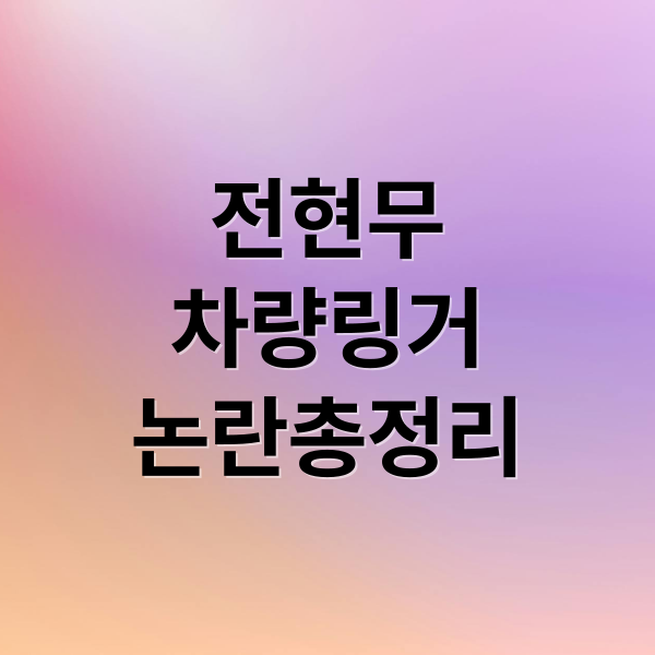 전현무
차량링거
논란총정리 (전현무 차량내 링거 투여 논란)