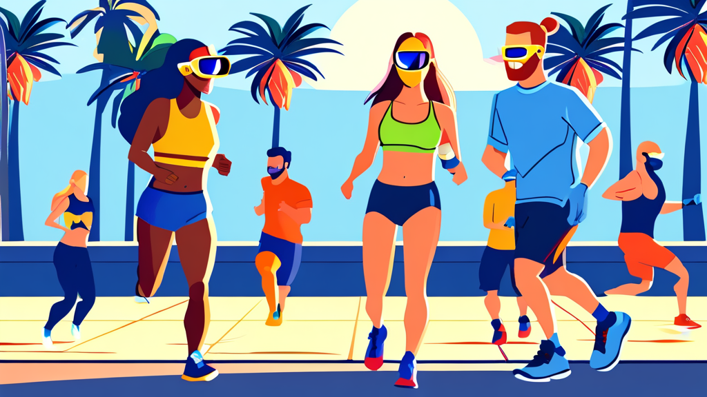 다양한 상황별 활용법: 자외선차단마스크로 피부 건강 지키기 (cartoon 스타일)