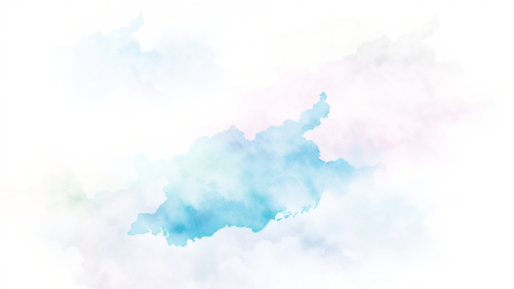 대출 가능 지역과 한도 제한 (watercolor 스타일)