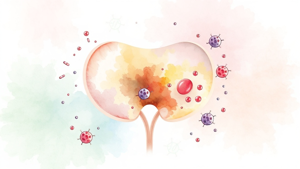 방광염 치료 방법 알아보기 (watercolor 스타일)
