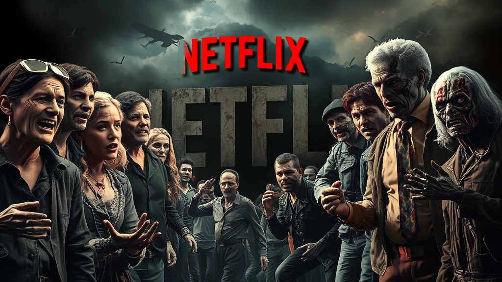 국내외 인기 넷플릭스 오리지널 작품 (realistic 스타일)