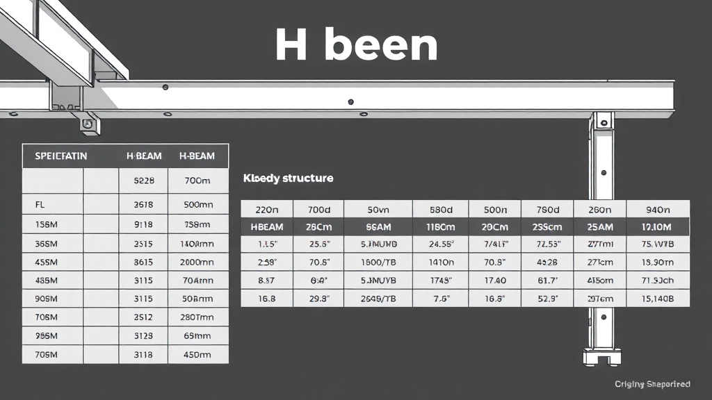 H빔 규격표, 꼼꼼히 살펴볼까요? (illustration 스타일)