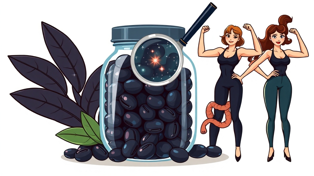 검정콩 효능, 어디까지일까요? (cartoon 스타일)