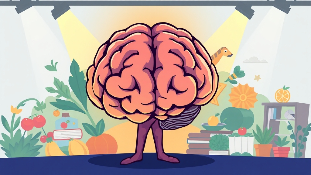 성인 ADHD 치료: 약물 vs 비약물 (cartoon 스타일)