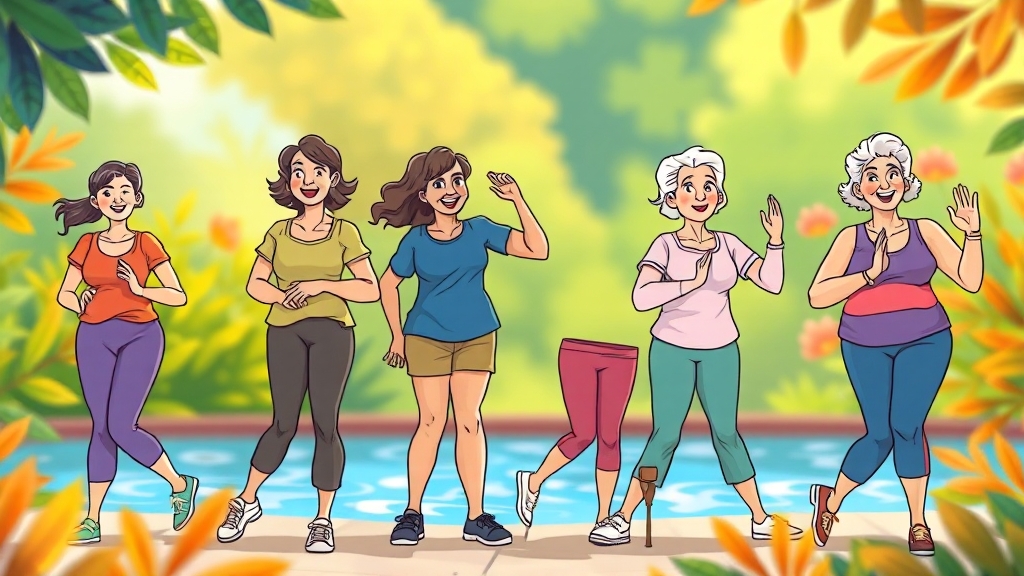 운동, 어떤 운동이 좋을까요? (cartoon 스타일)