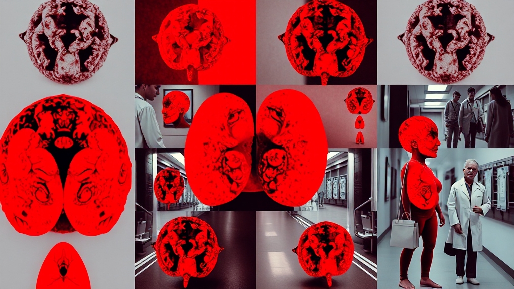 임파선염 vs 임파선암, 뭐가 다를까요? (popart 스타일)