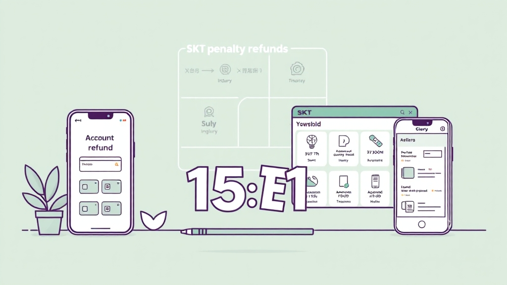 위약금 환급 절차 및 일정 (illustration 스타일)