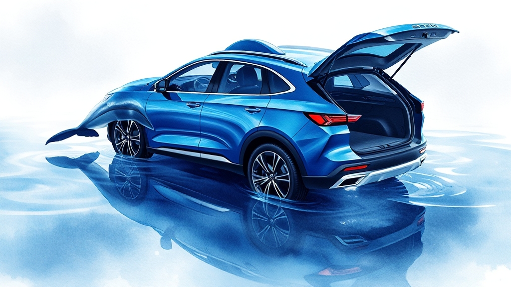 디자인 비교: 외관과 실내 편의 기능 (watercolor 스타일)