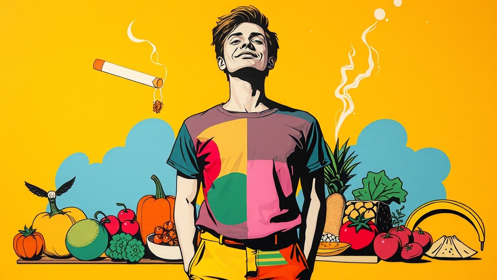 천식 예방법과 일상 관리 (popart 스타일)