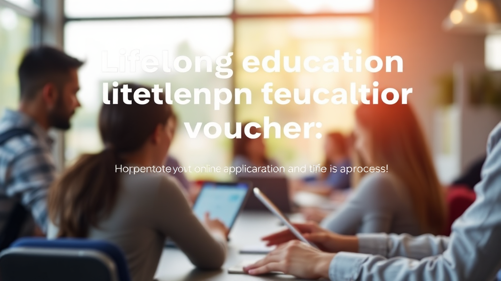 2026년 평생교육바우처 신청 방법과 기간은? (realistic 스타일)