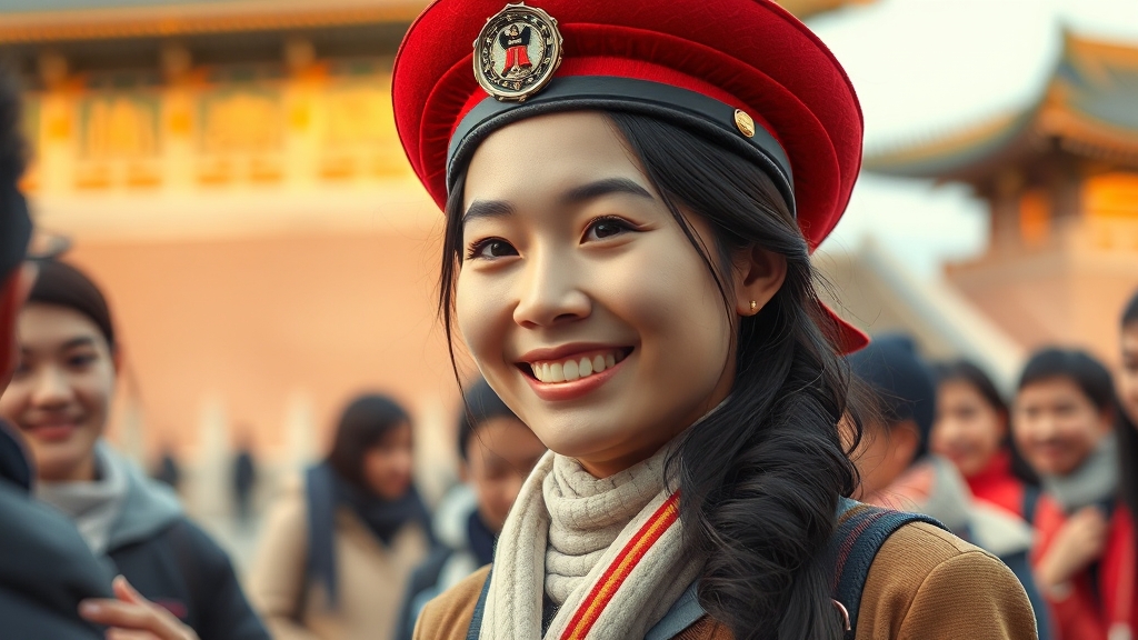 관광 안내사의 역할과 자격 (realistic 스타일)