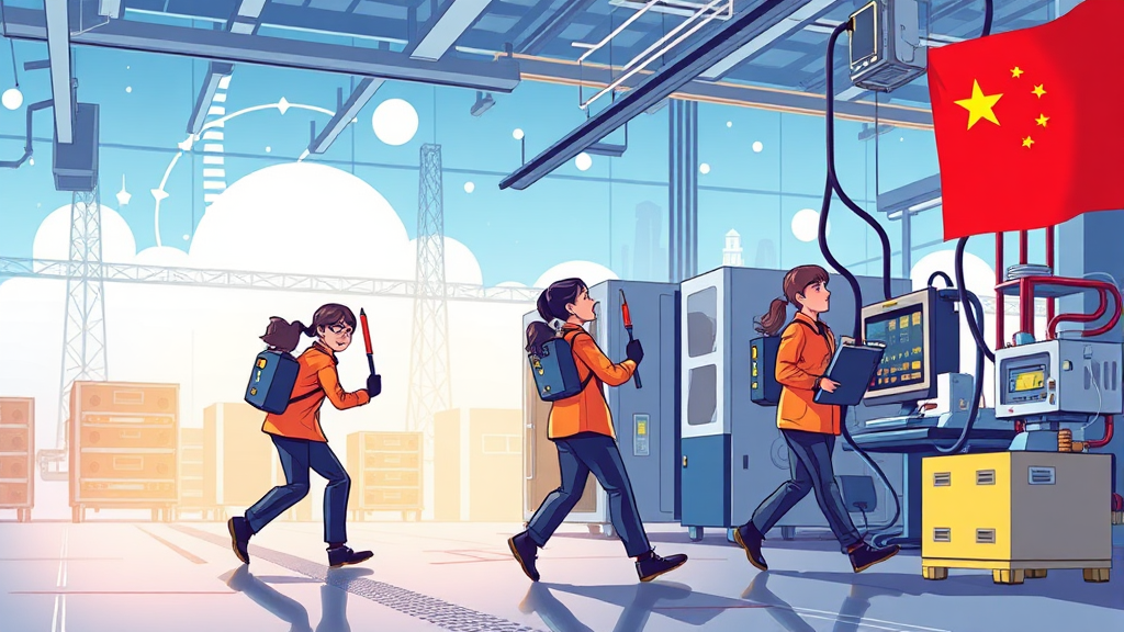 중국 반도체 굴기: 수퍼사이클 속 기술 자립과 미래 전망 6 미중 패권 경쟁 속 중국 반도체 산업의 전략과 과제 (cartoon 스타일)