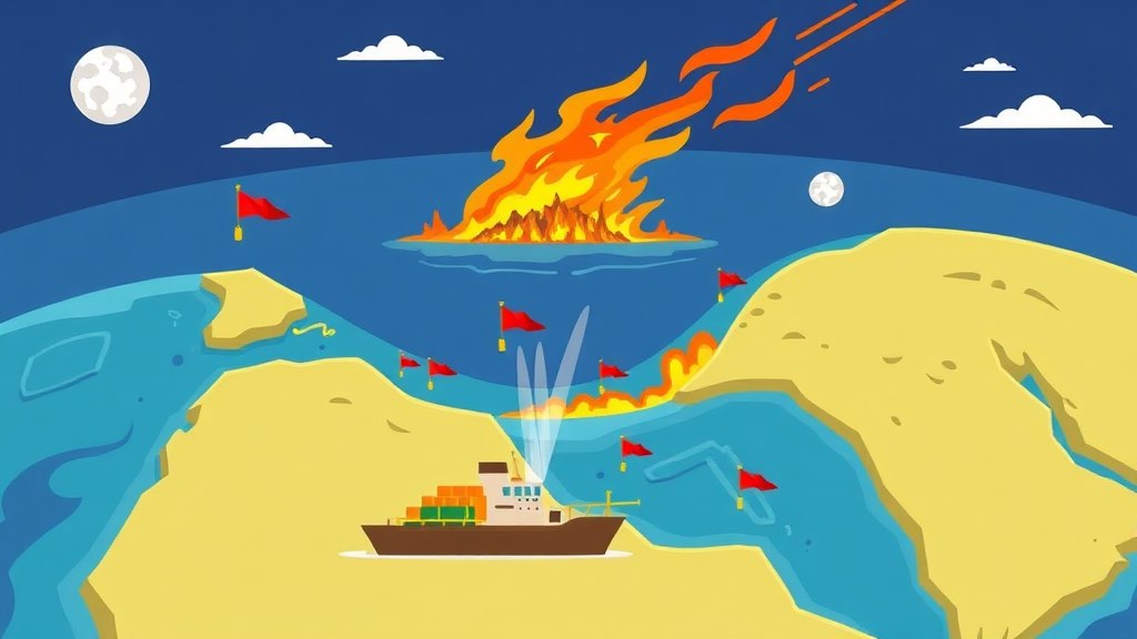 호르무즈 해협 봉쇄 관련 Q&A 및 요약 (cartoon 스타일)