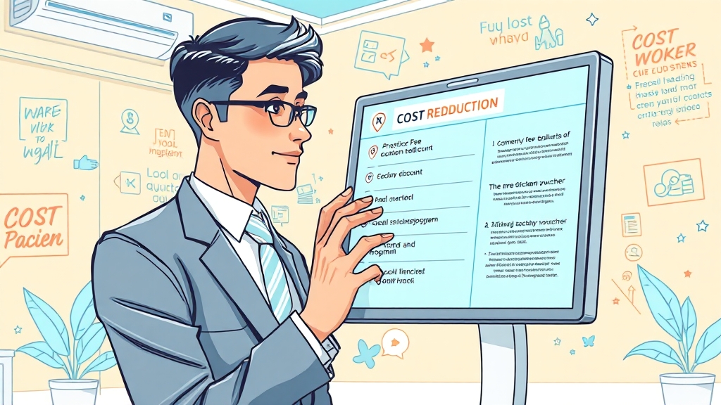 국비지원 외 비용 절감 방안 (illustration 스타일)