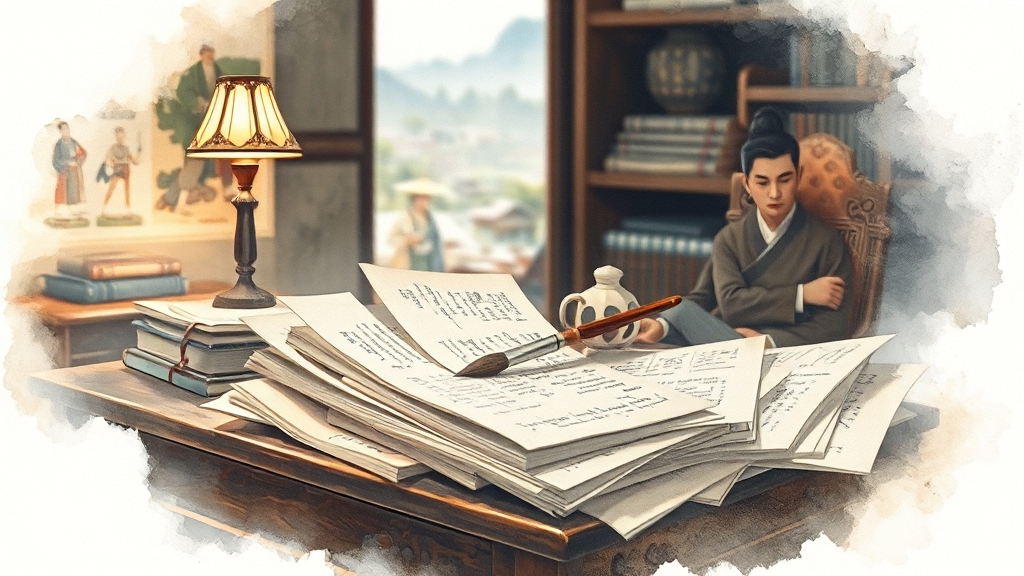 기출 문제, 합격의 지름길 (watercolor 스타일)