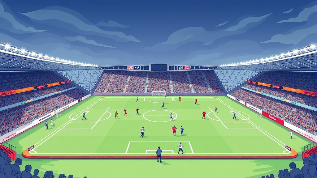 예상 라인업 및 주요 선수 분석 (illustration 스타일)