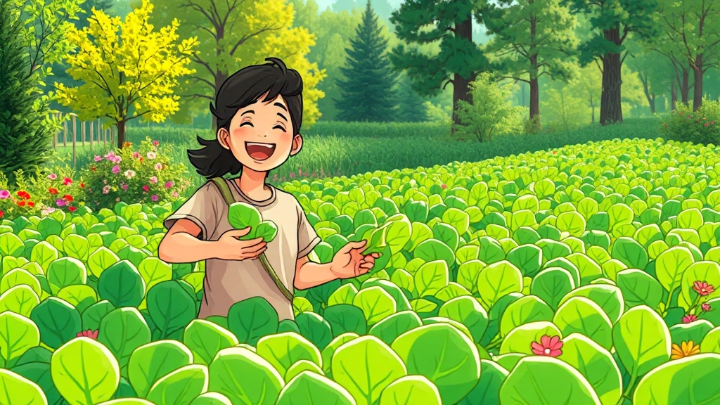 싱싱한 시금치 꿈의 의미 (cartoon 스타일)