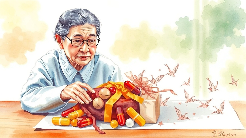 건강과 웰빙 선물 (watercolor 스타일)