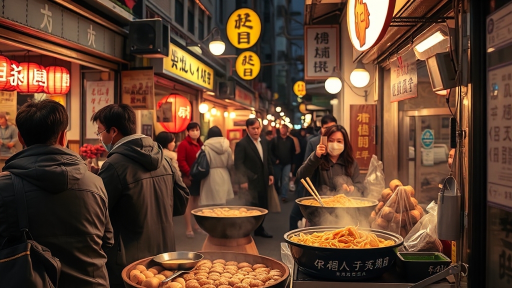 노량진 떡볶이 맛집 (realistic 스타일)