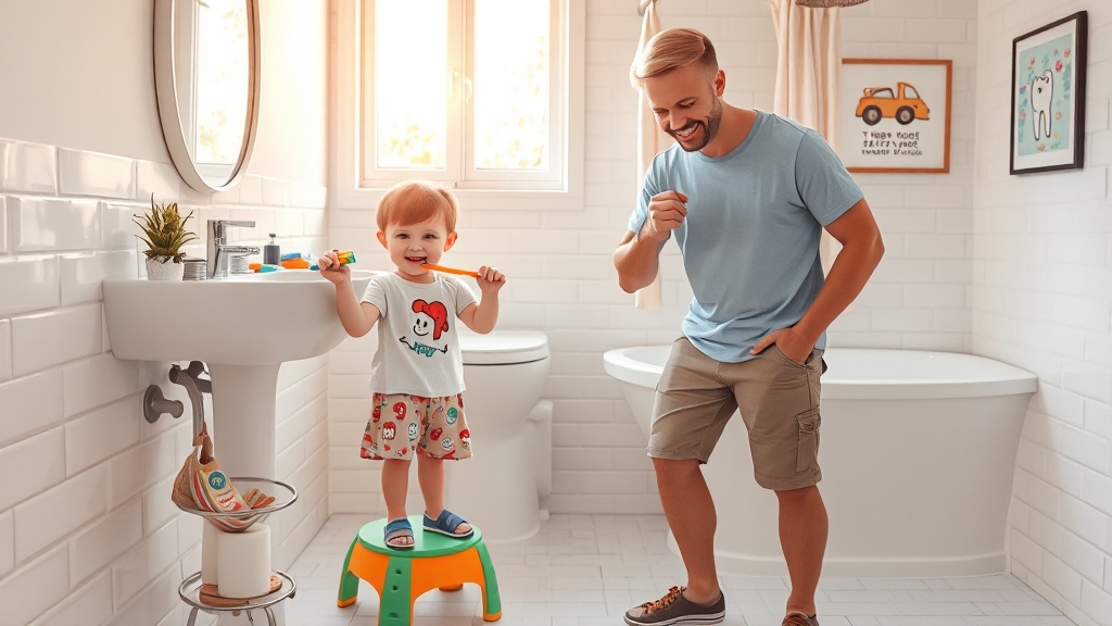 올바른 구강 관리 (realistic 스타일)