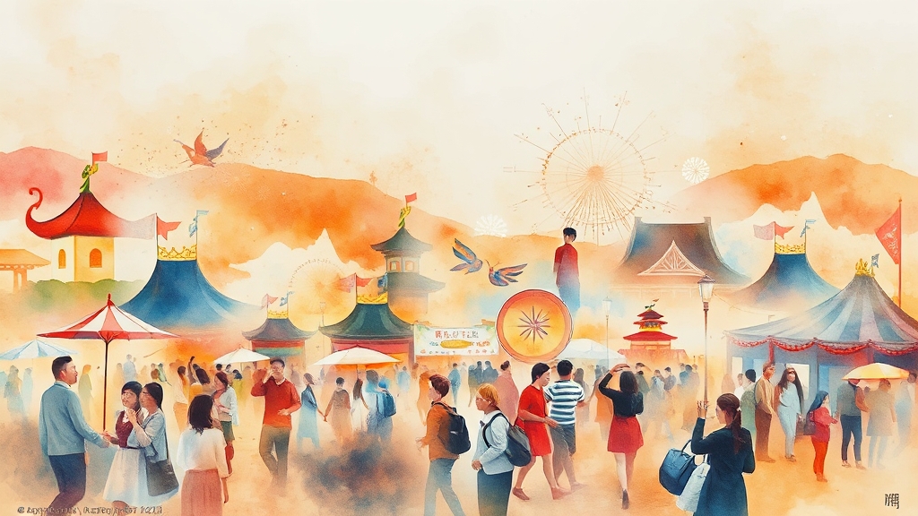 9월 축제 주요 행사 (watercolor 스타일)