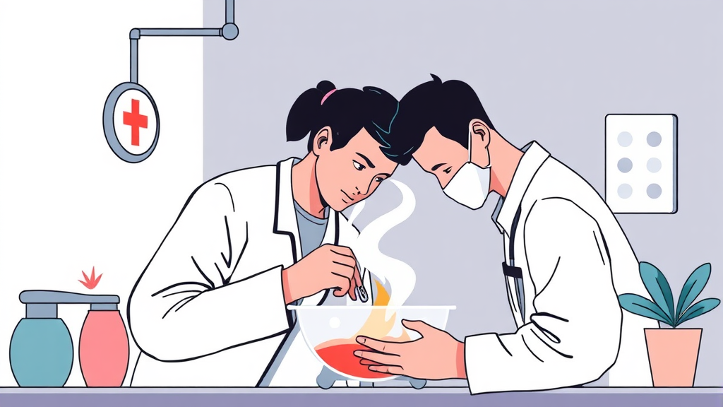 종기 치료, 병원 방문 시기와 효과적인 방법 (illustration 스타일)