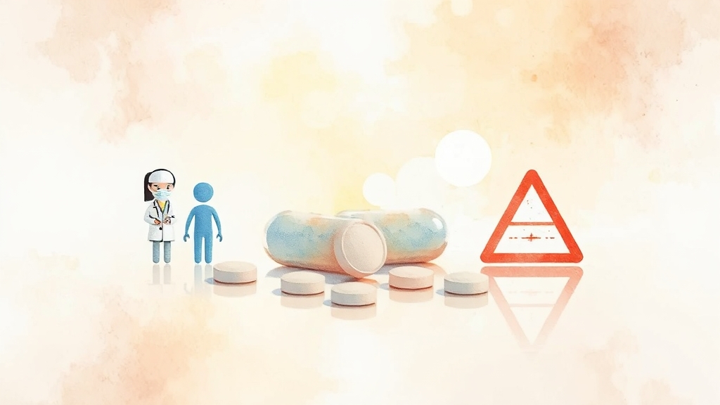 임산부 및 수유부 복용 가능성 (watercolor 스타일)