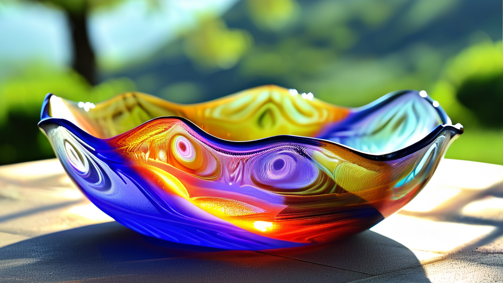 신비로운 유리 예술의 세계 (realistic 스타일)