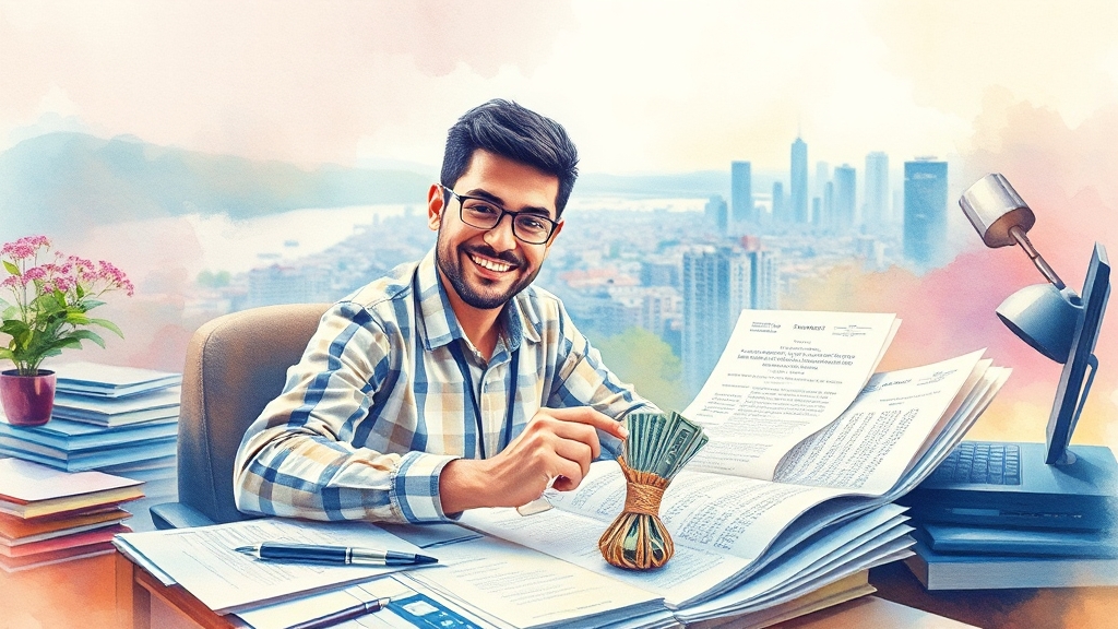 환급, 왜 발생하는 걸까요? (watercolor 스타일)