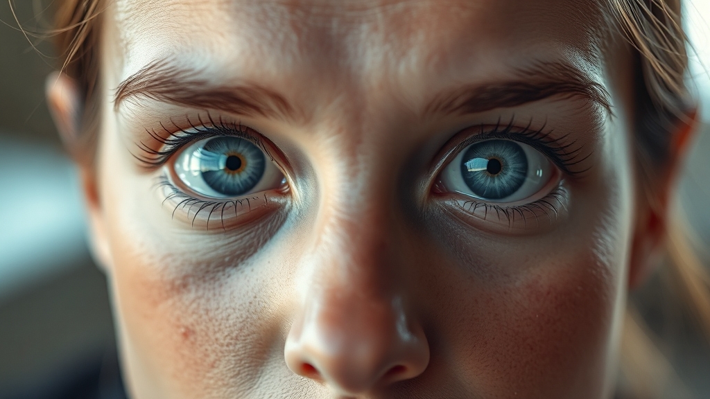 NMN과 눈 건강의 관계 (realistic 스타일)