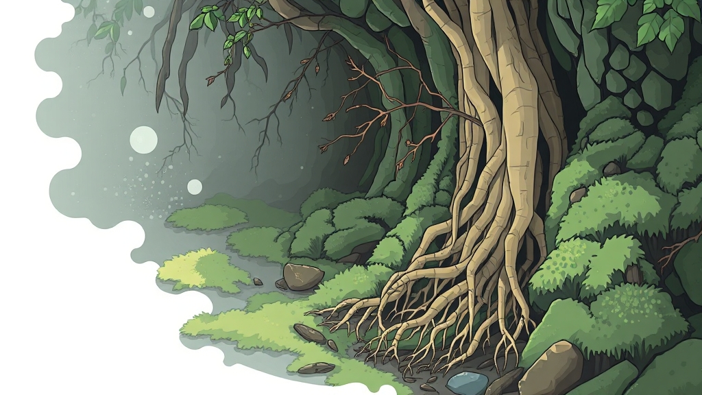 장뇌삼 vs 산양삼, 뭐가 다를까? (illustration 스타일)