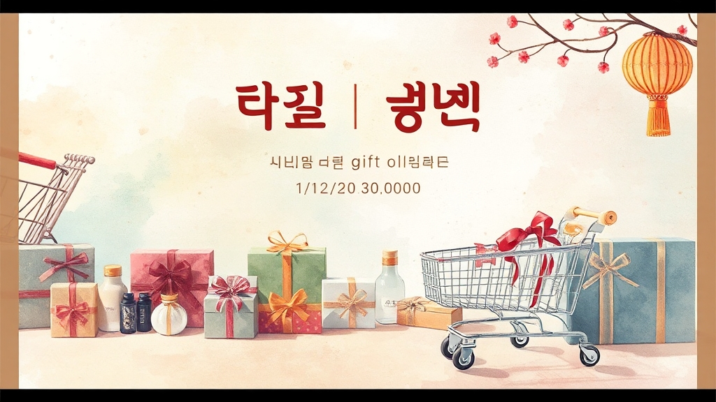 가격대별 추천 선물 (watercolor 스타일)