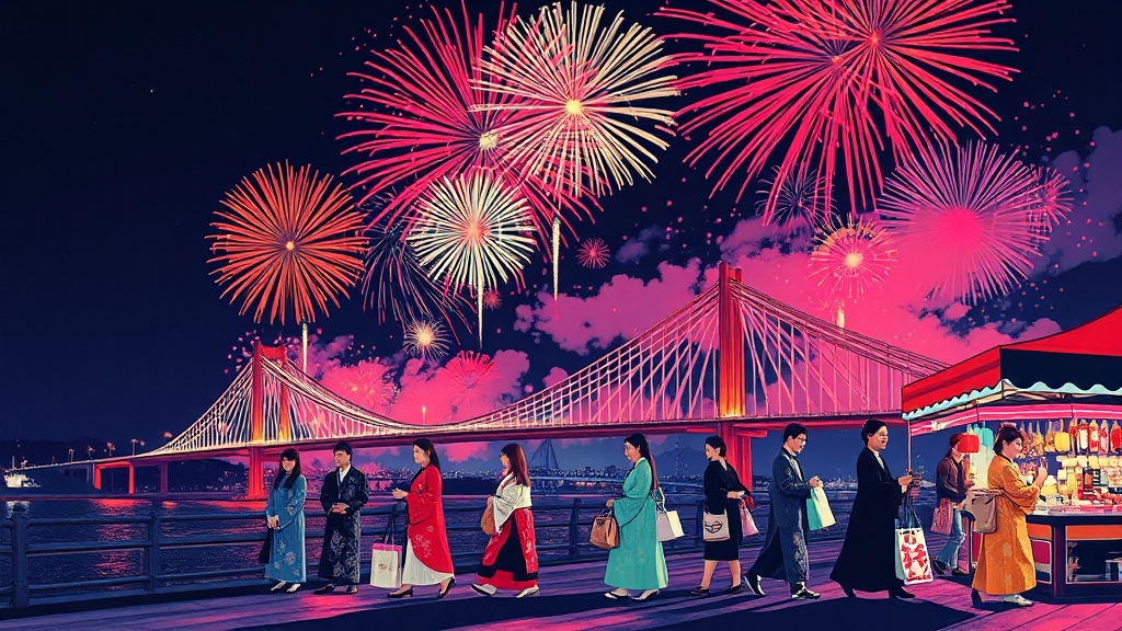 불꽃놀이, 놓치면 후회! (popart 스타일)