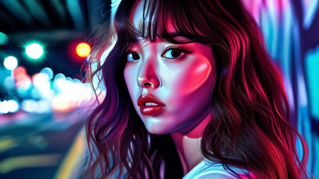 전시회 속 김완선: 그림으로 말하는 그의 생각 (realistic 스타일)