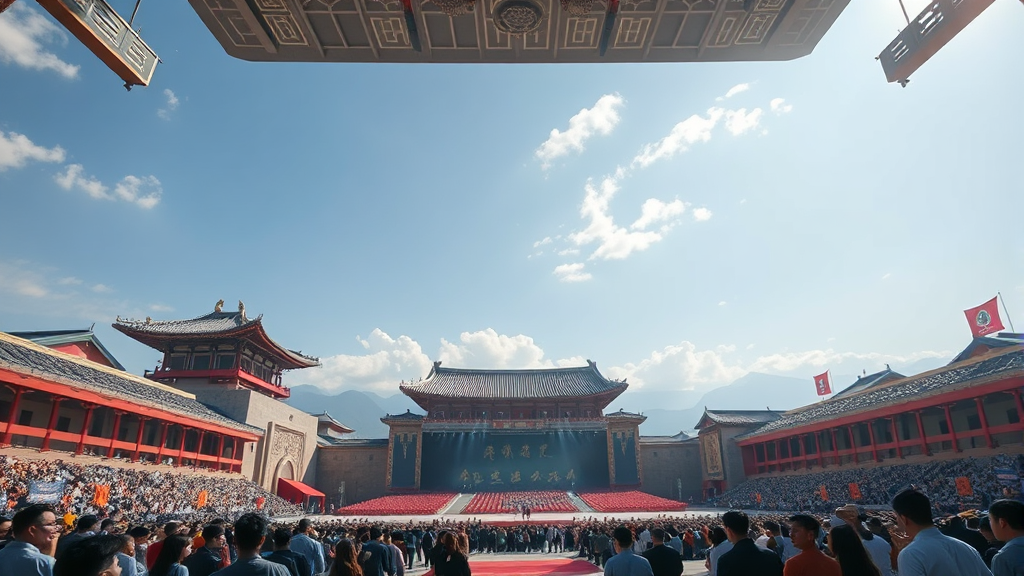 광화문 공연의 의미 (realistic 스타일)