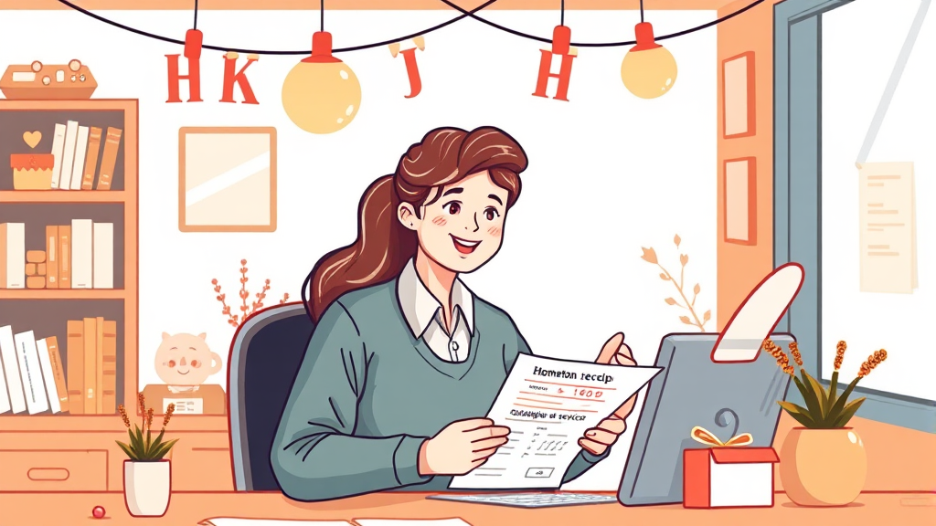 연말정산 반영 (illustration 스타일)