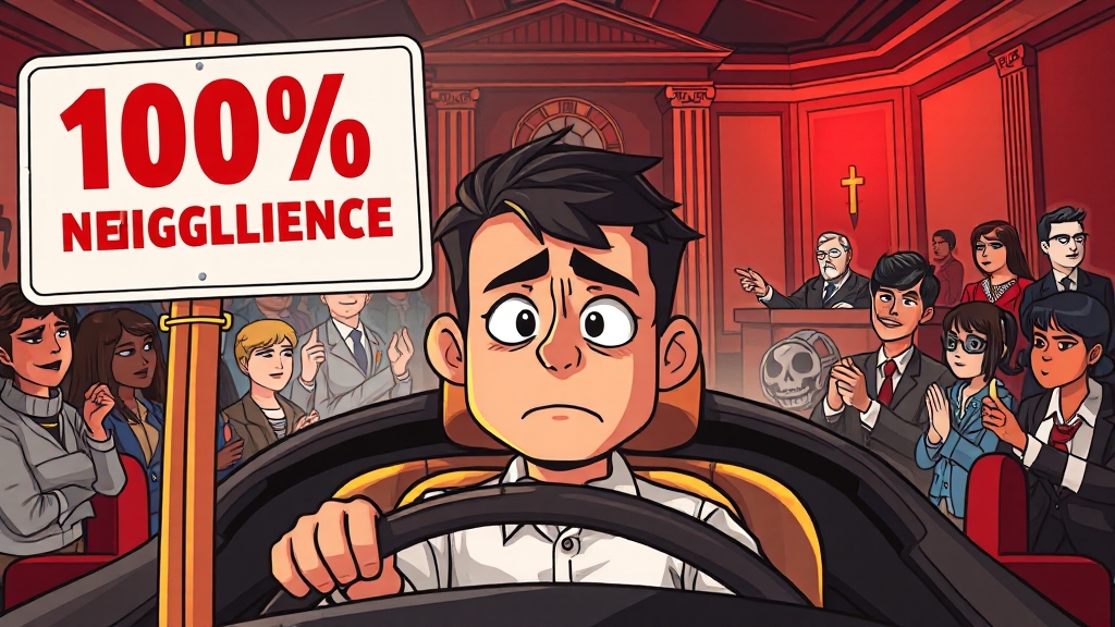 100% 과실, 보험 처리는? (cartoon 스타일)