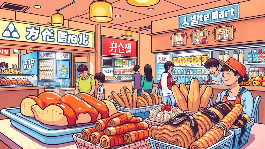 푸드코트 & 식음료 정보 (cartoon 스타일)