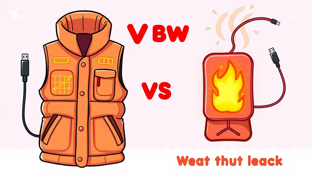 발열조끼 종류, 뭐가 있을까? (cartoon 스타일)