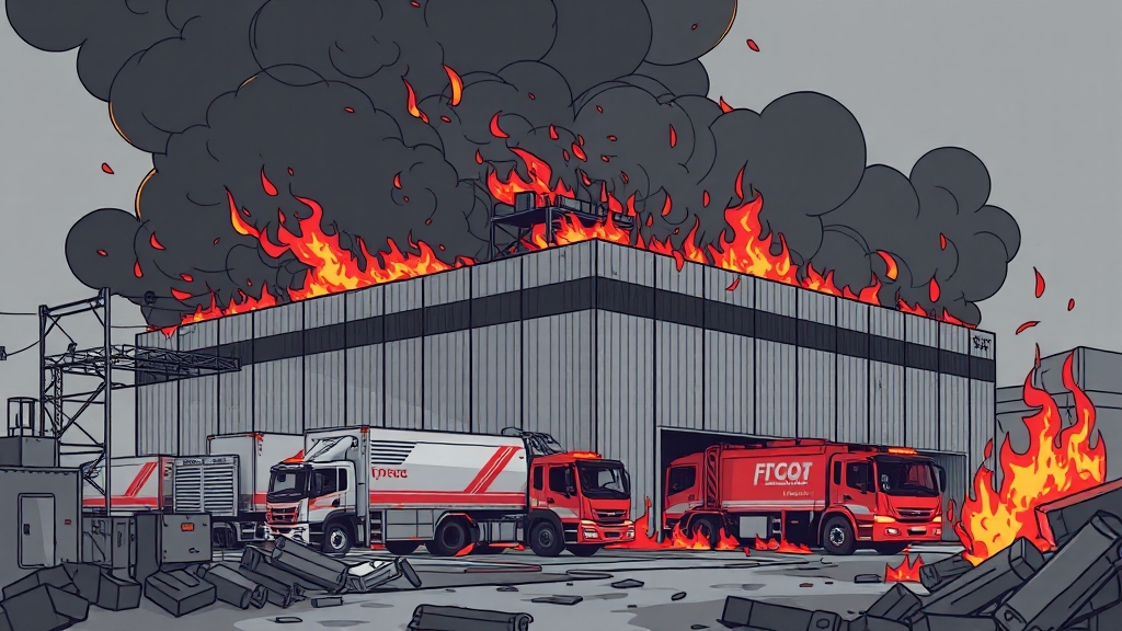 화재 발생, 무슨 일이? (illustration 스타일)