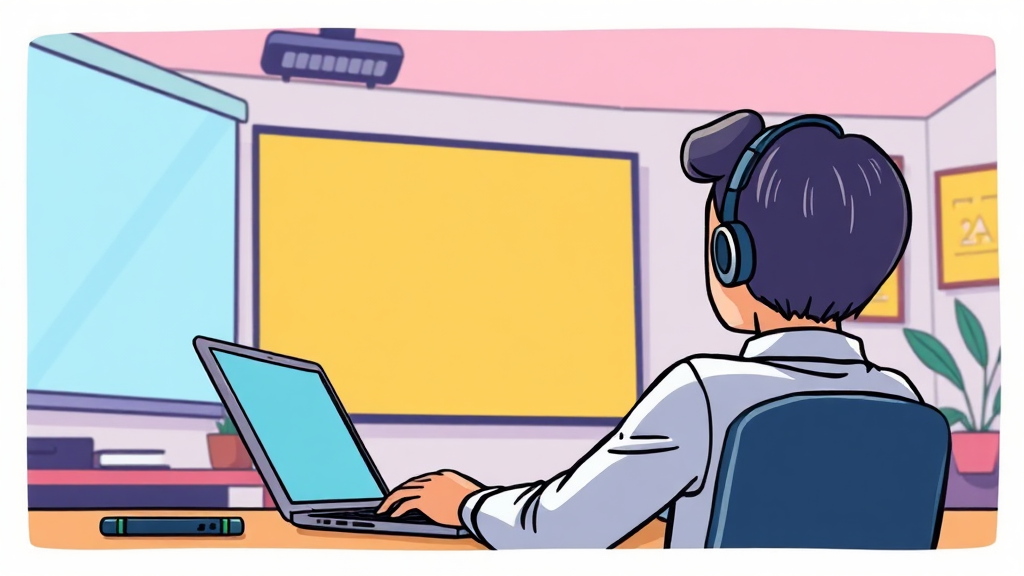 온라인 취업특강 신청법 (cartoon 스타일)