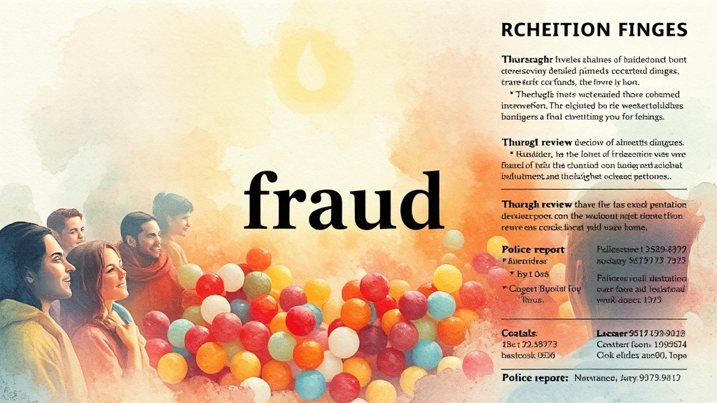 사기 예방 및 추가 피해 방지 (watercolor 스타일)